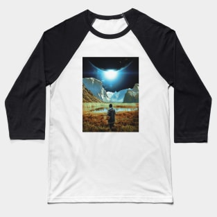 Cosmic Foraging - Retro Space, Retro Futurism, Space Aesthetic Baseball T-Shirt